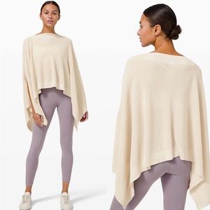 LULULEMON Forward Flow Poncho one size, beige